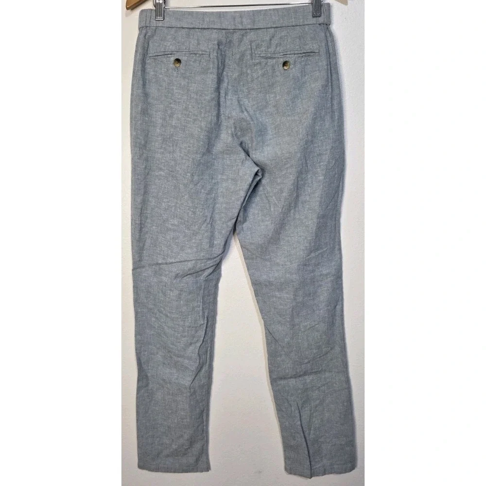 Even Tide Men 32x32 Pant Blue Linen Slim Stretch Waist Beach Cottage‎ Trouser